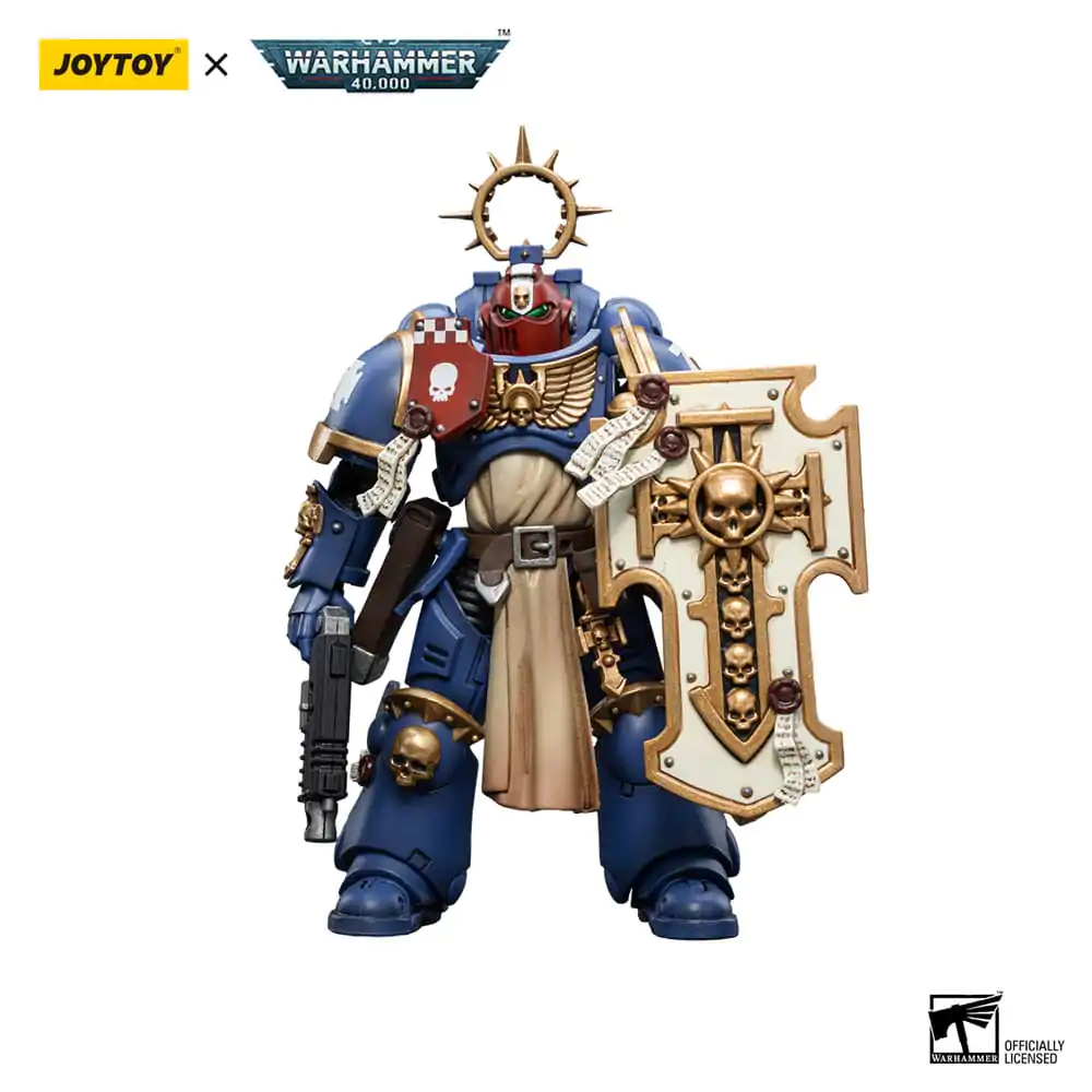 Warhammer 40k Action Figure 1/18 Ultramarines Bladeguard Veteran Brother Sergeant Proximo 12 cm product photo