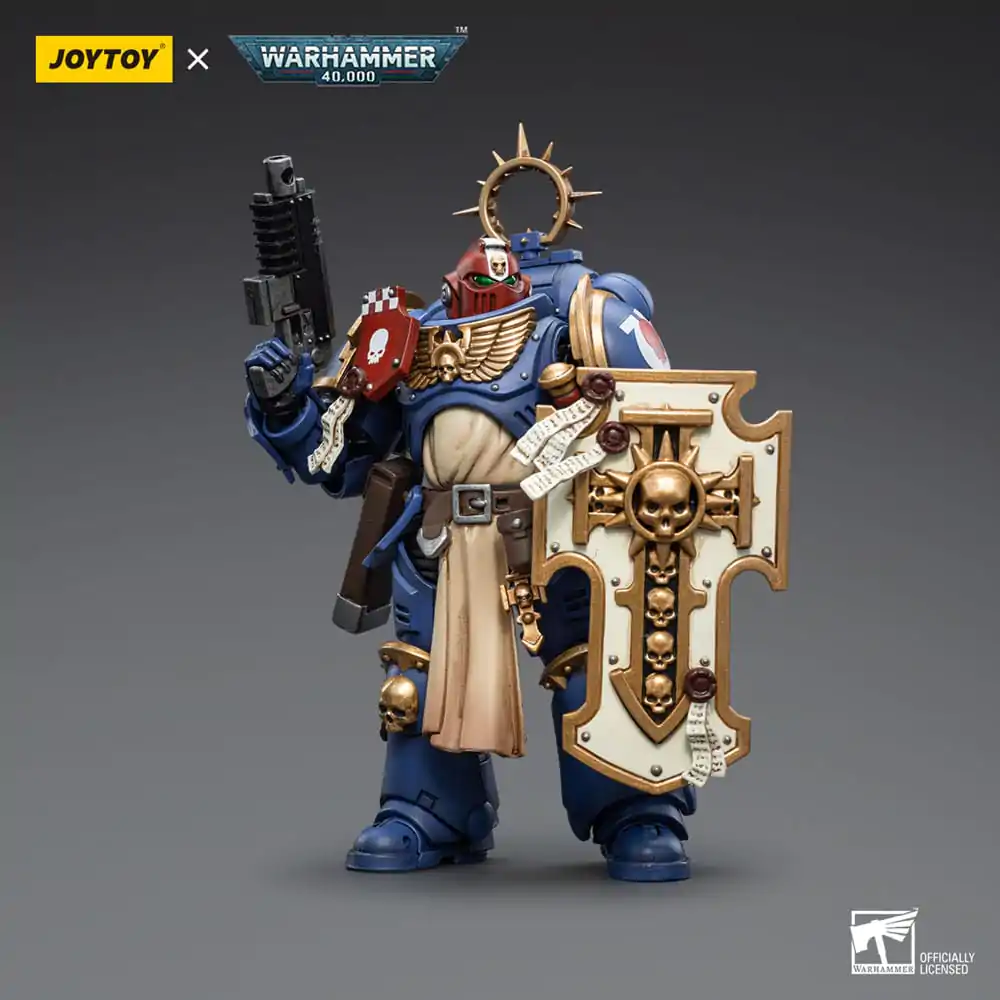 Warhammer 40k Action Figure 1/18 Ultramarines Bladeguard Veteran Brother Sergeant Proximo 12 cm product photo