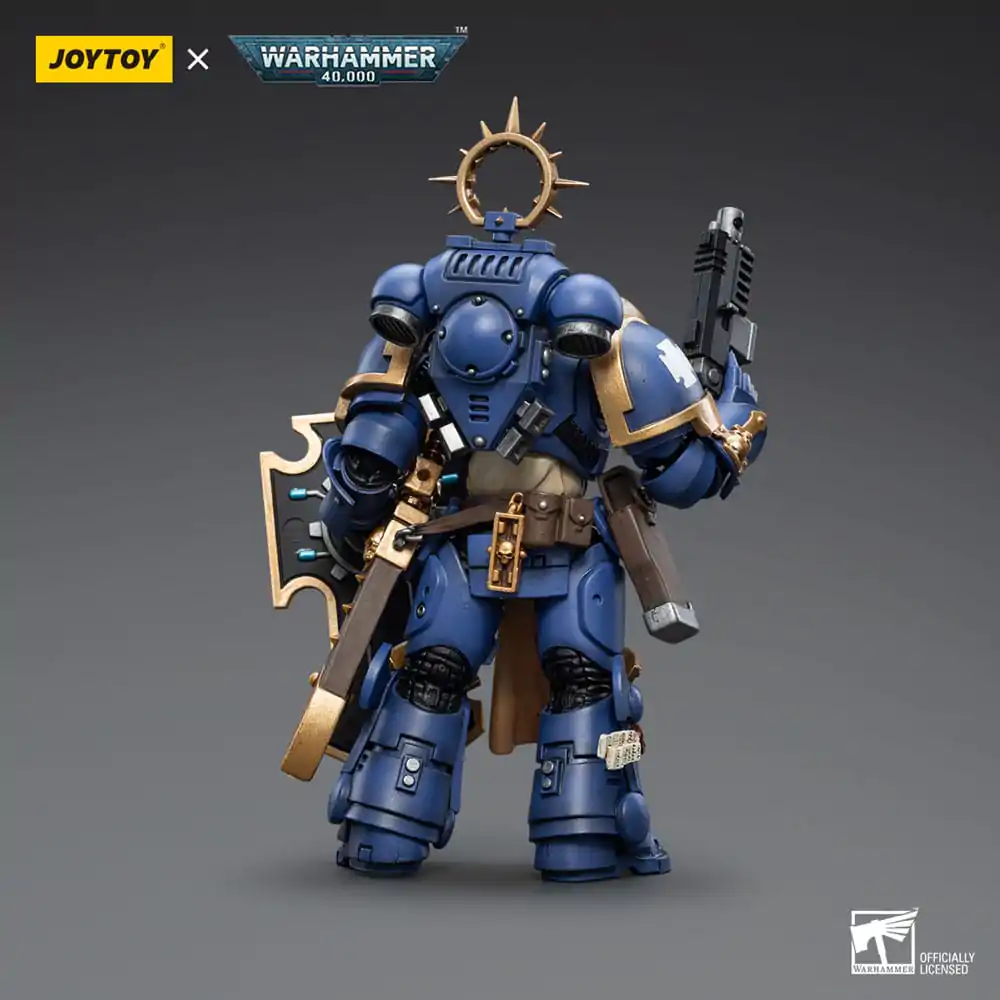 Warhammer 40k Action Figure 1/18 Ultramarines Bladeguard Veteran Brother Sergeant Proximo 12 cm product photo