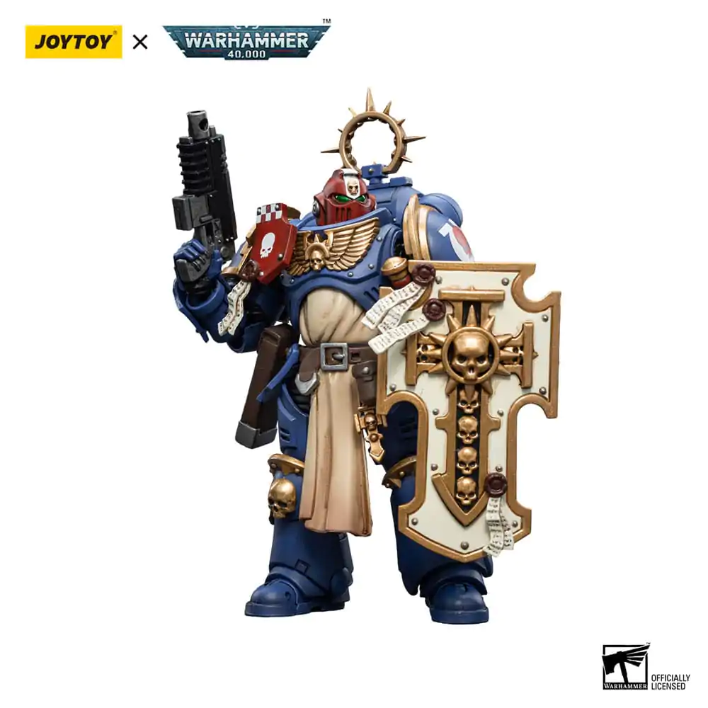 Warhammer 40k Action Figure 1/18 Ultramarines Bladeguard Veteran Brother Sergeant Proximo 12 cm product photo