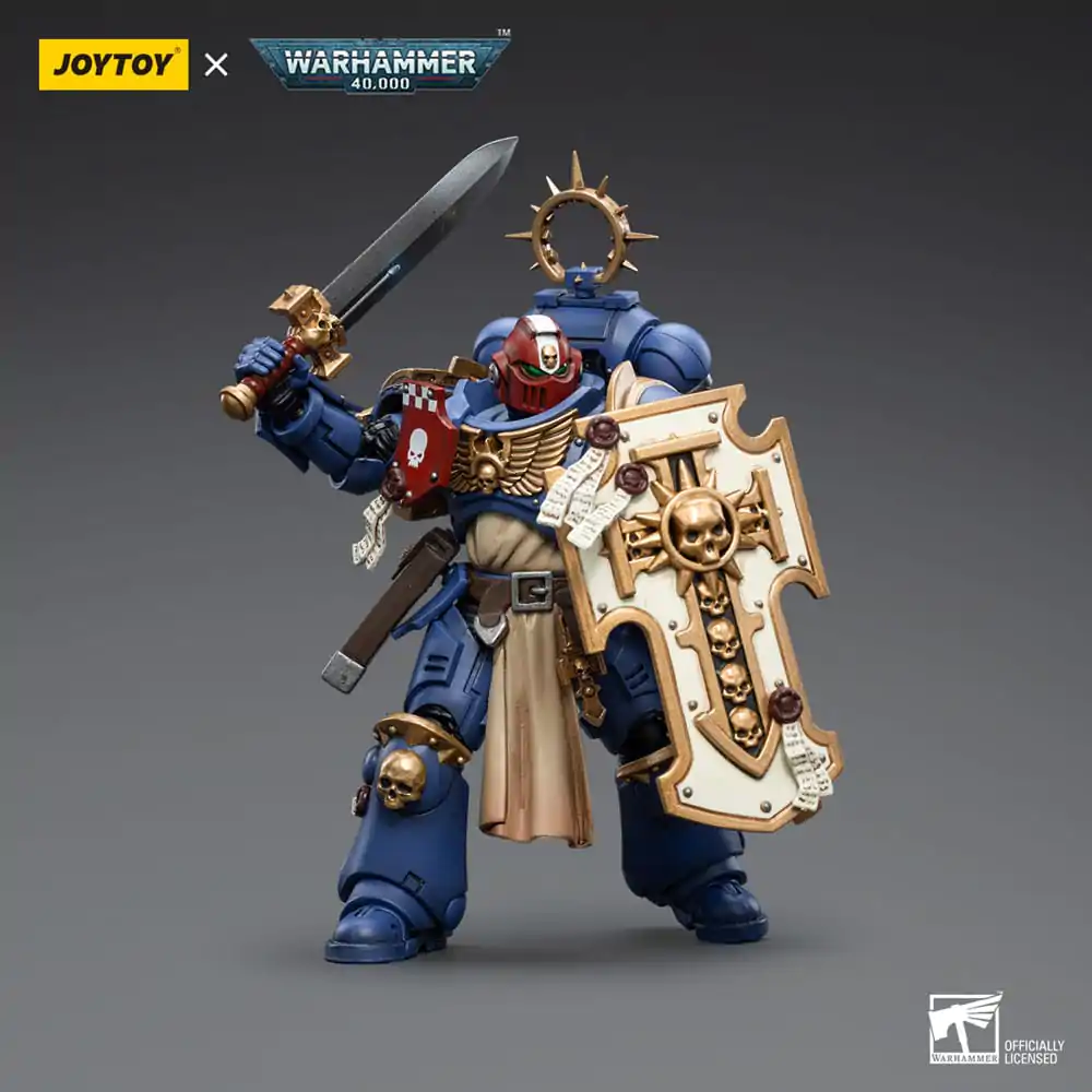 Warhammer 40k Action Figure 1/18 Ultramarines Bladeguard Veteran Brother Sergeant Proximo 12 cm product photo