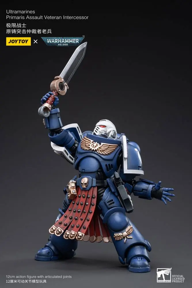 Warhammer 40k Action Figure 1/18 Ultramarines Primaris Assault Veteran Intercessor 12 cm product photo