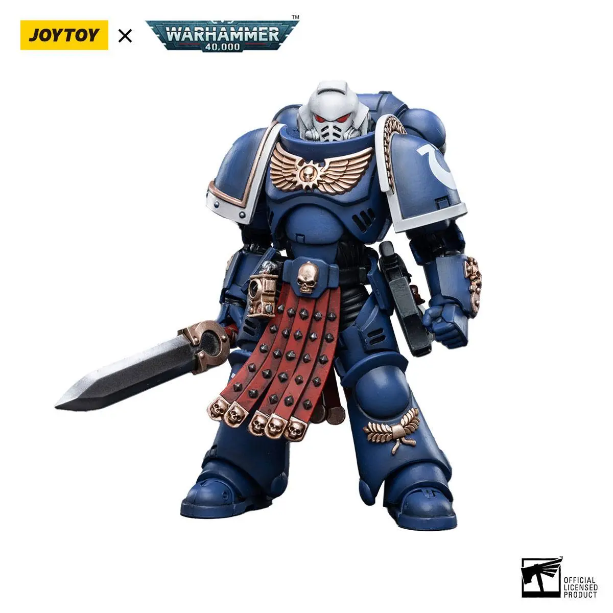 Warhammer 40k Action Figure 1/18 Ultramarines Primaris Assault Veteran Intercessor 12 cm product photo