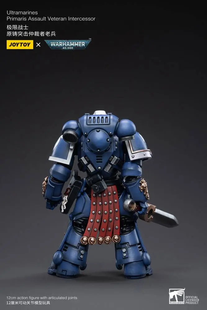 Warhammer 40k Action Figure 1/18 Ultramarines Primaris Assault Veteran Intercessor 12 cm product photo