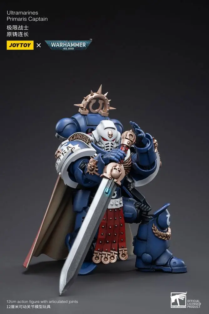 Warhammer 40k Action Figure 1/18 Ultramarines Primaris Captain 12 cm product photo