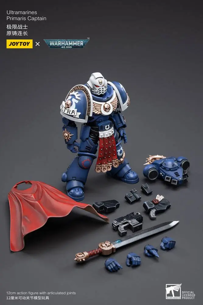 Warhammer 40k Action Figure 1/18 Ultramarines Primaris Captain 12 cm product photo