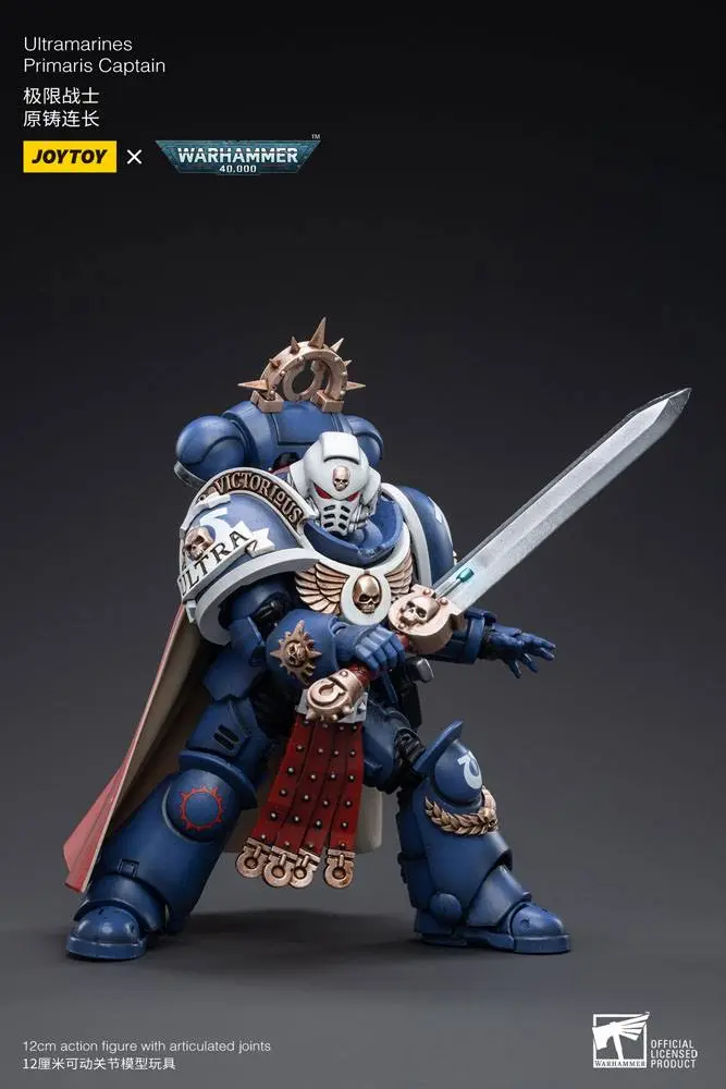 Warhammer 40k Action Figure 1/18 Ultramarines Primaris Captain 12 cm product photo