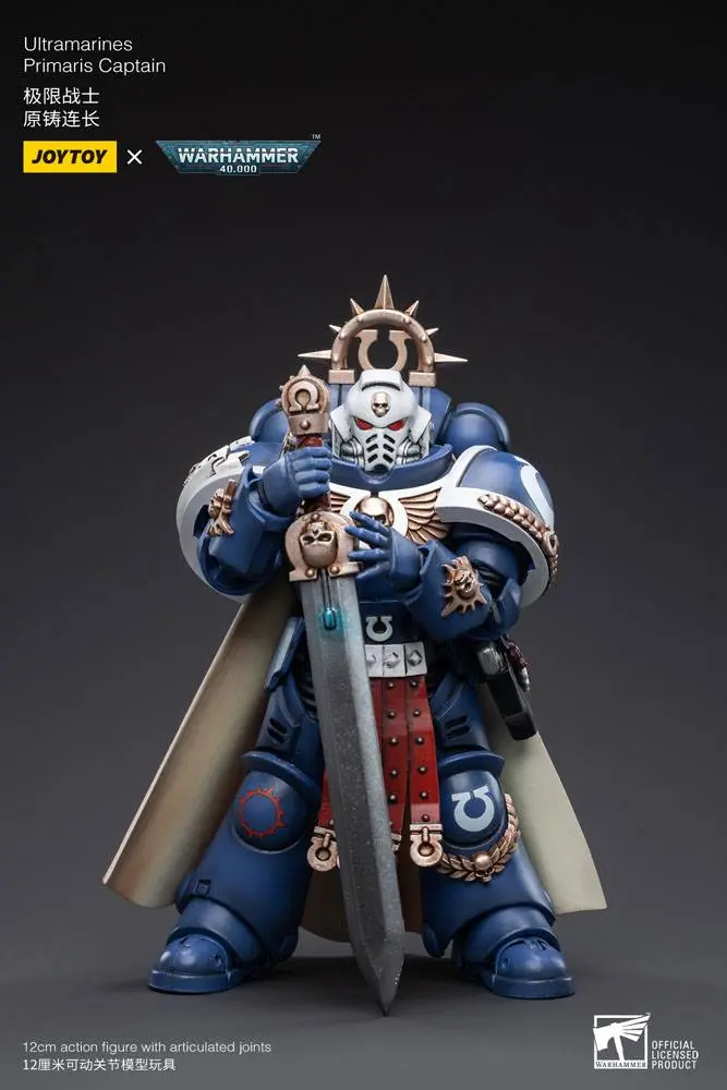 Warhammer 40k Action Figure 1/18 Ultramarines Primaris Captain 12 cm product photo