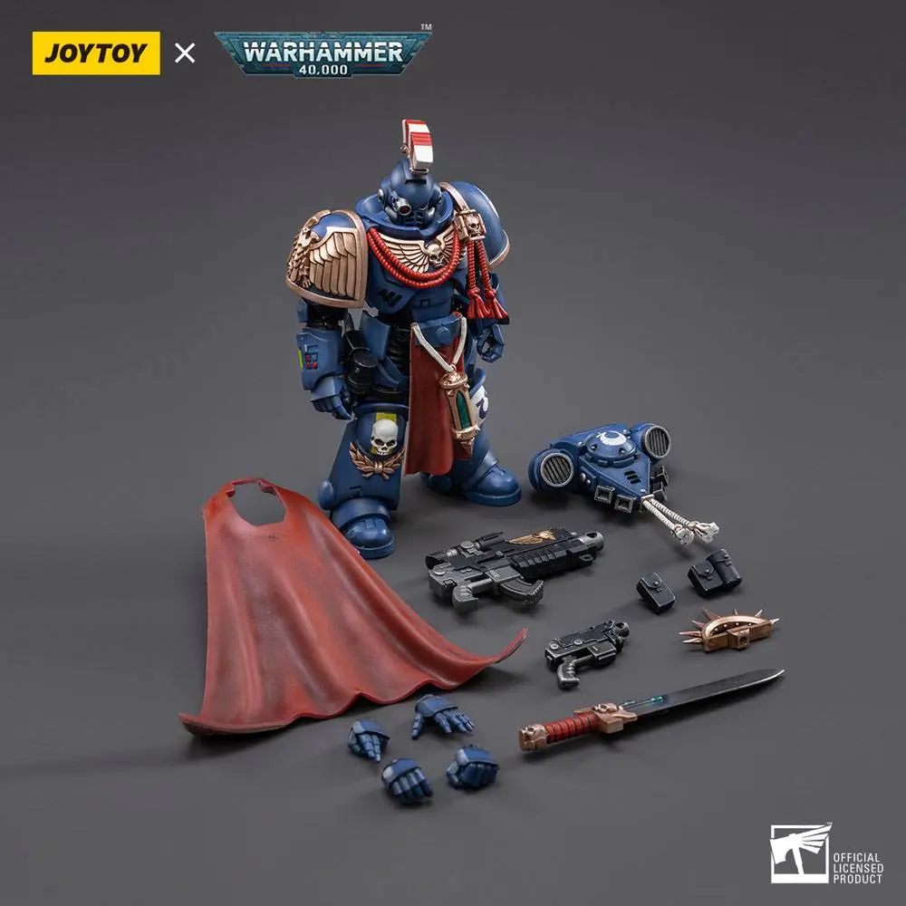 Warhammer 40k Action Figure 1/18 Ultramarines Primaris Captain Sidonicus 12 cm product photo
