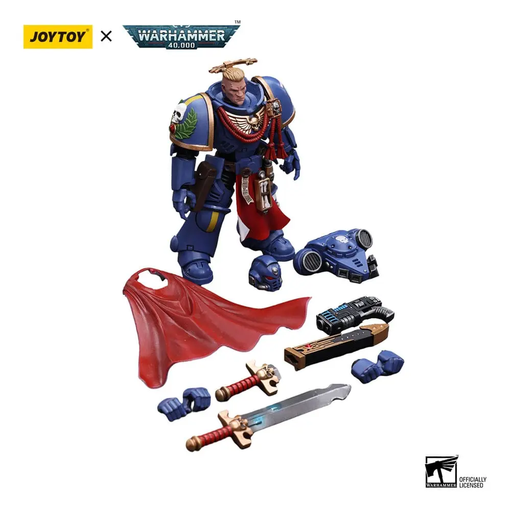 Warhammer 40k Action Figure 1/18 Ultramarines Primaris Captain with Power Sword and Plasma Pistol 12 cm termékfotó