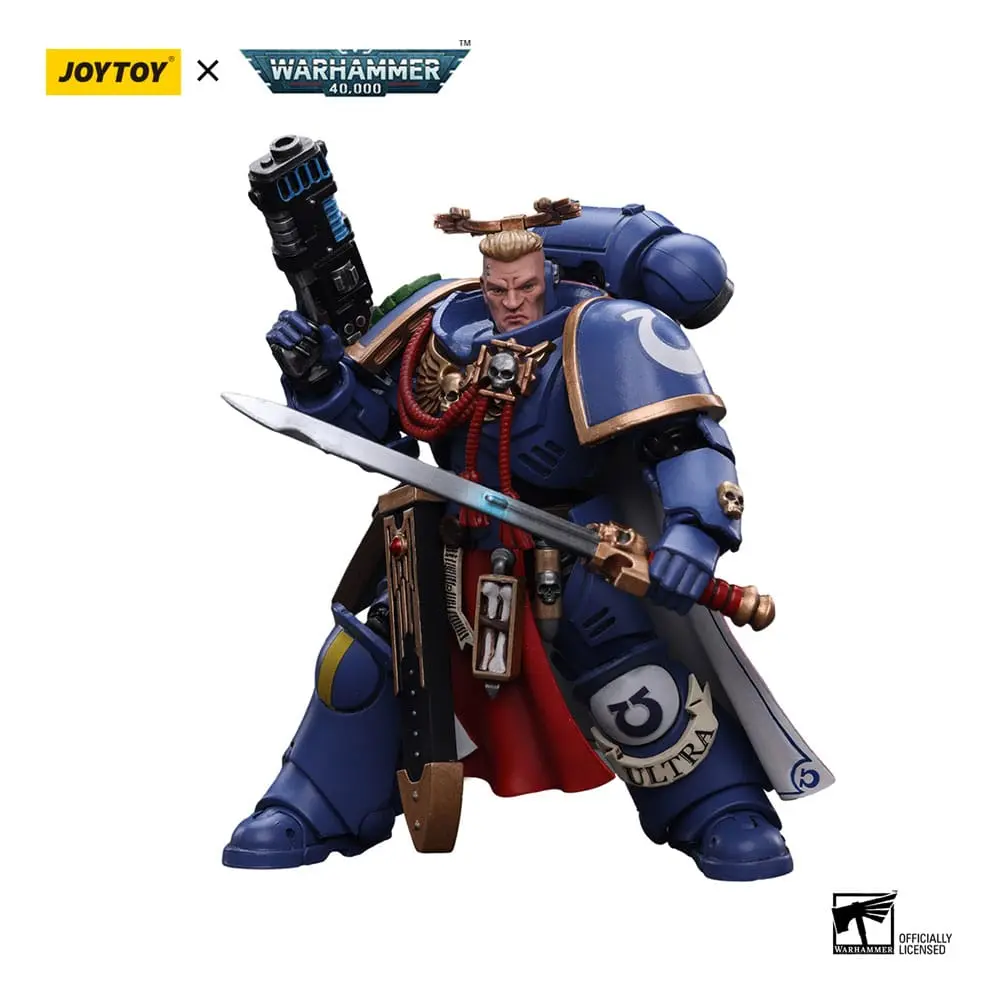 Warhammer 40k Action Figure 1/18 Ultramarines Primaris Captain with Power Sword and Plasma Pistol 12 cm termékfotó