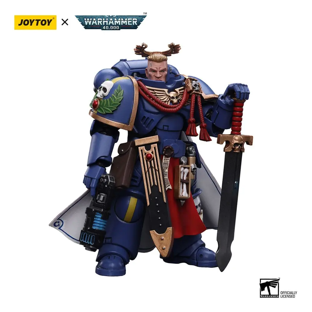 Warhammer 40k Action Figure 1/18 Ultramarines Primaris Captain with Power Sword and Plasma Pistol 12 cm termékfotó