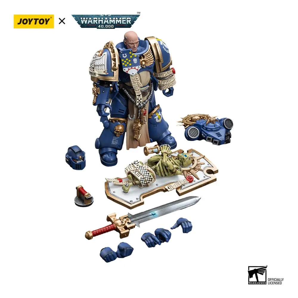 Warhammer 40k Action Figure 1/18 Ultramarines Primaris Captain with Relic Shield and Power Sword 12 cm termékfotó