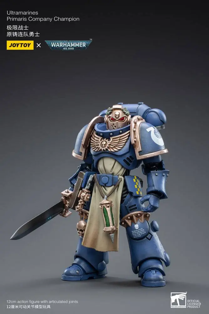Warhammer 40k Action Figure 1/18 Ultramarines Primaris Company Champion 12 cm product photo