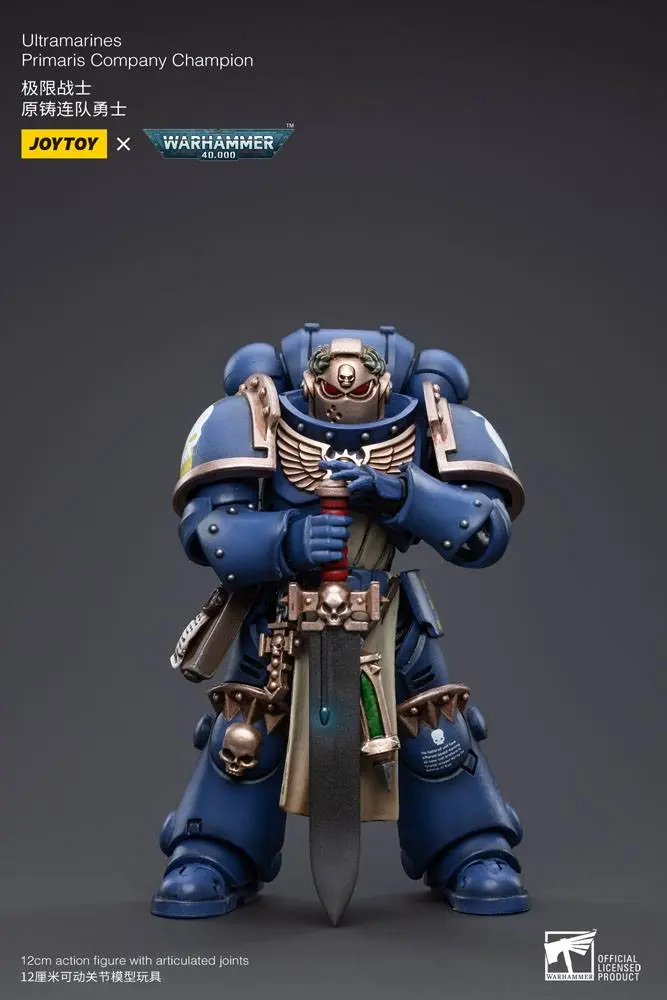 Warhammer 40k Action Figure 1/18 Ultramarines Primaris Company Champion 12 cm product photo