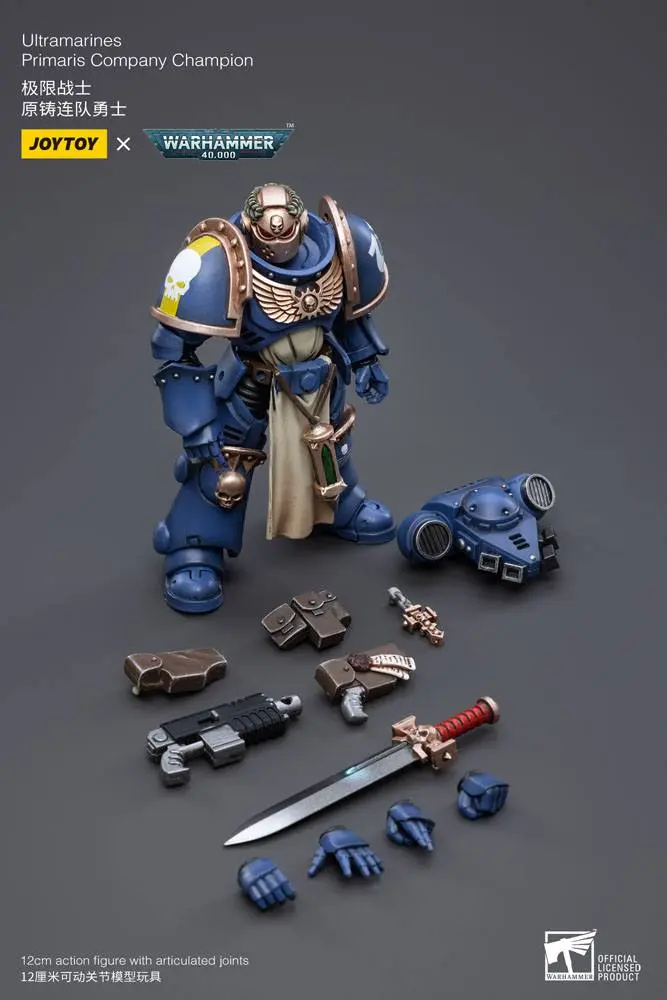 Warhammer 40k Action Figure 1/18 Ultramarines Primaris Company Champion 12 cm product photo