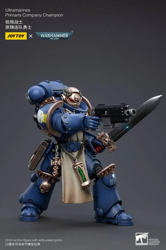 Warhammer 40k Action Figure 1/18 Ultramarines Primaris Company Champion 12 cm product photo