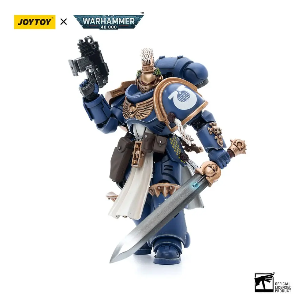 Warhammer 40k Action Figure 1/18 Ultramarines Primaris Company Champion Brother Parnaeus 12 cm product photo