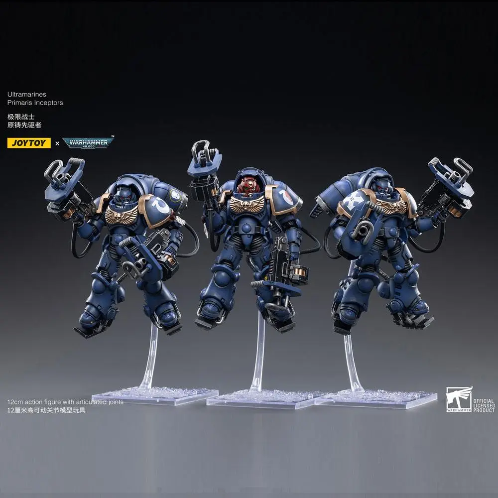 Warhammer 40k Action Figure 3-Pack 1/18 Ultramarines Primaris Inceptors 12 cm product photo