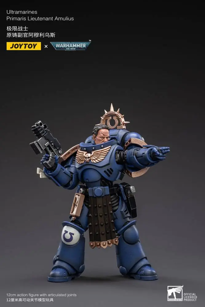 Warhammer 40k Action Figure 1/18 Ultramarines Primaris Lieutenant Amulius 12 cm product photo
