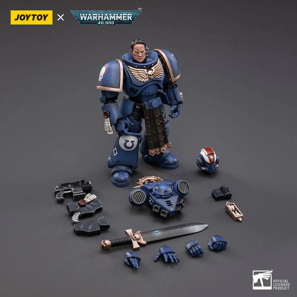 Warhammer 40k Action Figure 1/18 Ultramarines Primaris Lieutenant Amulius 12 cm product photo