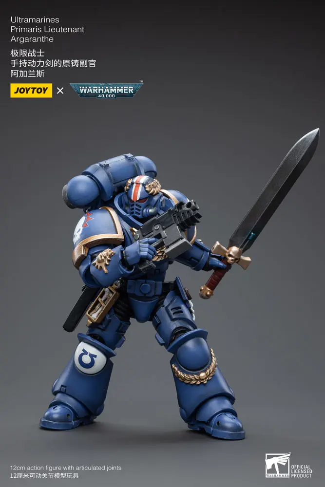 Warhammer 40k Action Figure 1/18 Ultramarines Primaris Lieutenant Argaranthe 12 cm termékfotó