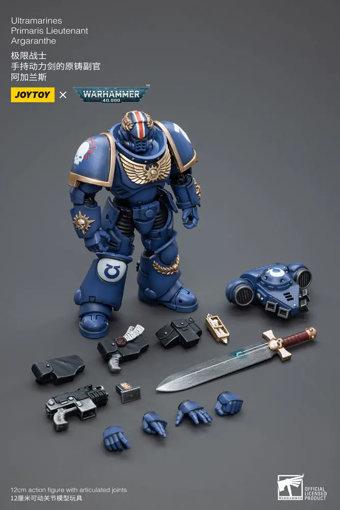 Warhammer 40k Action Figure 1/18 Ultramarines Primaris Lieutenant Argaranthe 12 cm termékfotó