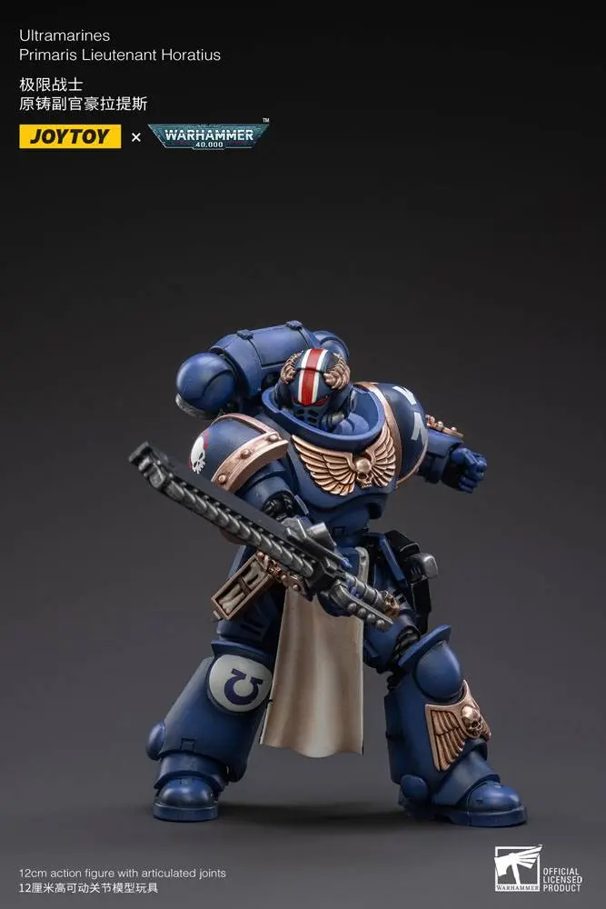Warhammer 40k Action Figure 1/18 Ultramarines Primaris Lieutenant Horatius 12 cm product photo