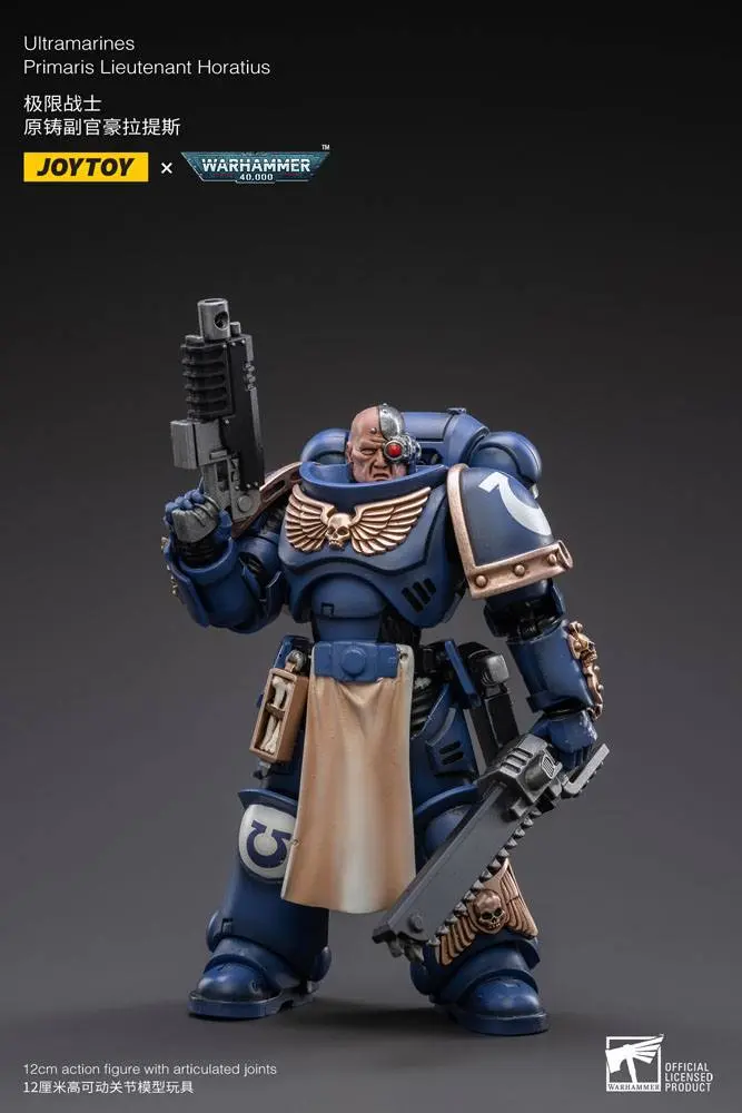 Warhammer 40k Action Figure 1/18 Ultramarines Primaris Lieutenant Horatius 12 cm product photo