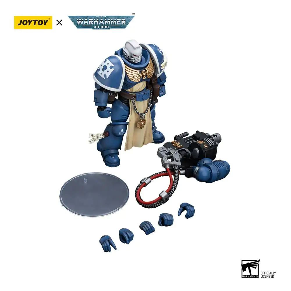 Warhammer 40k Action Figure 1/18 Ultramarines Sternguard Veteran with Heavy Bolter 12 cm termékfotó