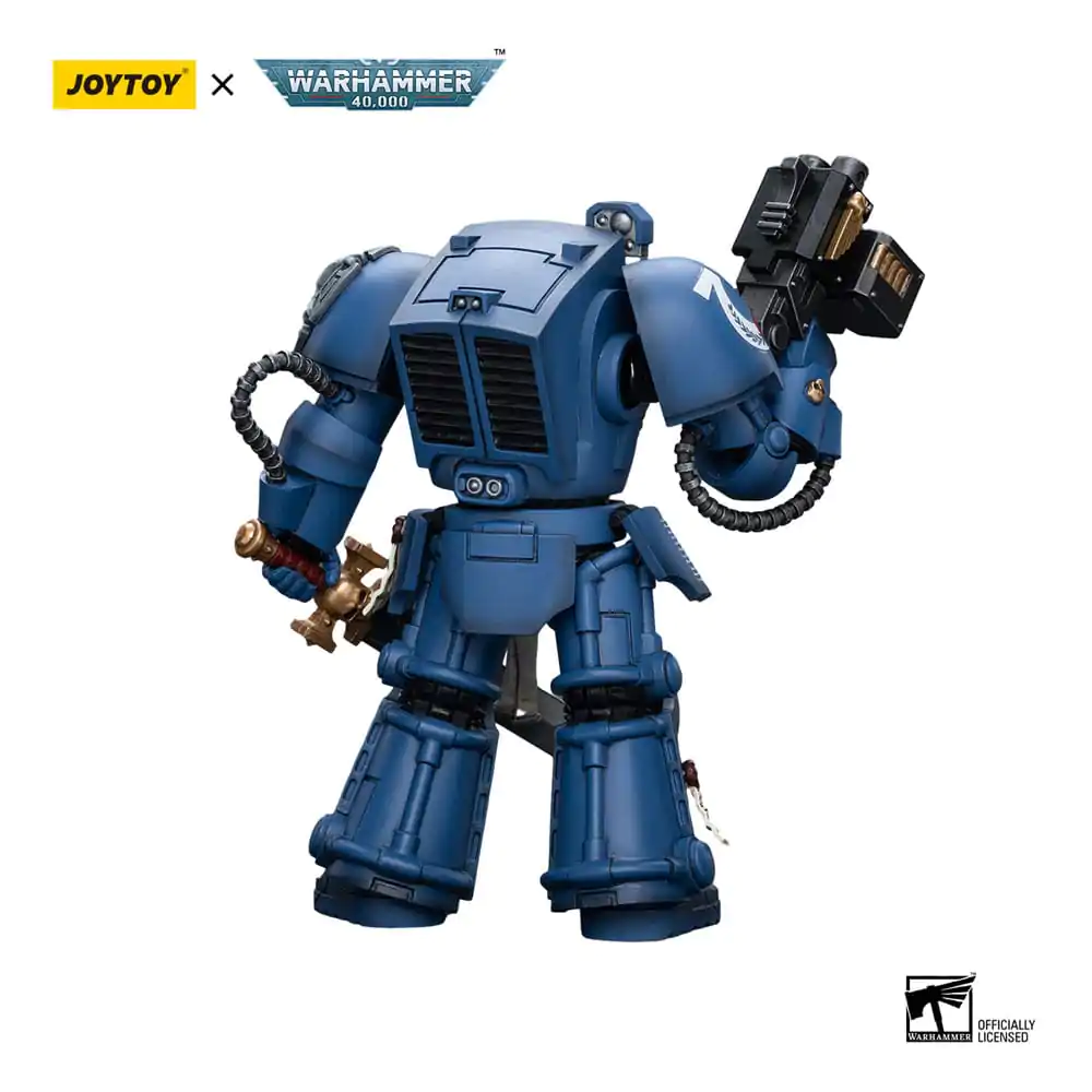 Warhammer 40k Action Figure 1/18 Ultramarines Terminator Squad Sergeant with Power Sword and Teleport Homer 12 cm termékfotó