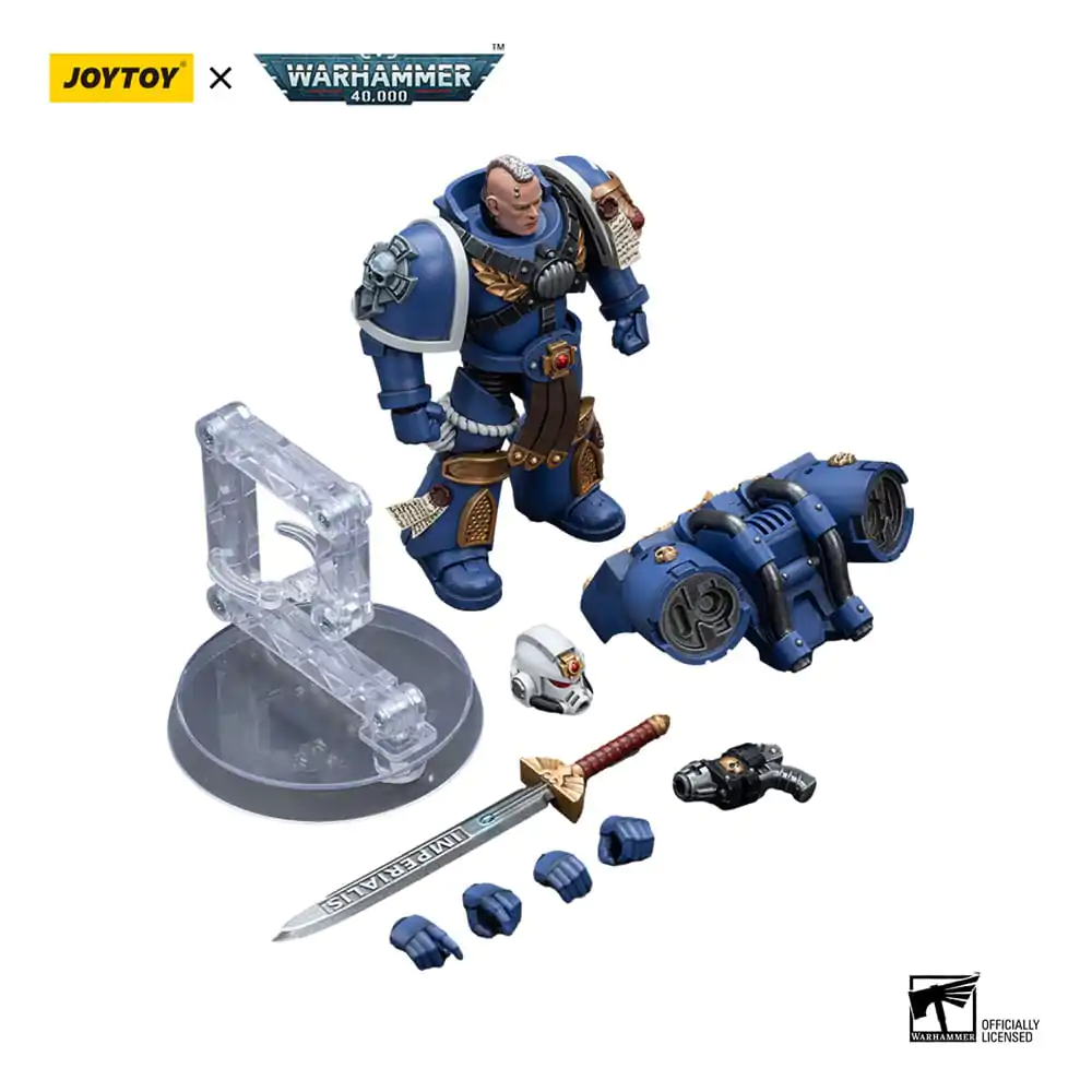Warhammer 40k Action Figure 1/18 Ultramarines Vanguard Veteran Sergeant 12 cm product photo