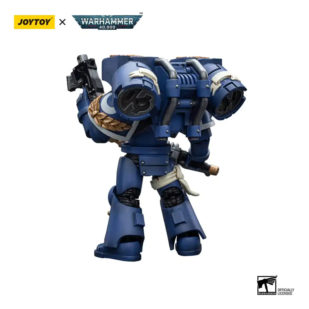 Warhammer 40k Action Figure 1/18 Ultramarines Vanguard Veteran with Chainsword and Bolt Pistol 12 cm product photo