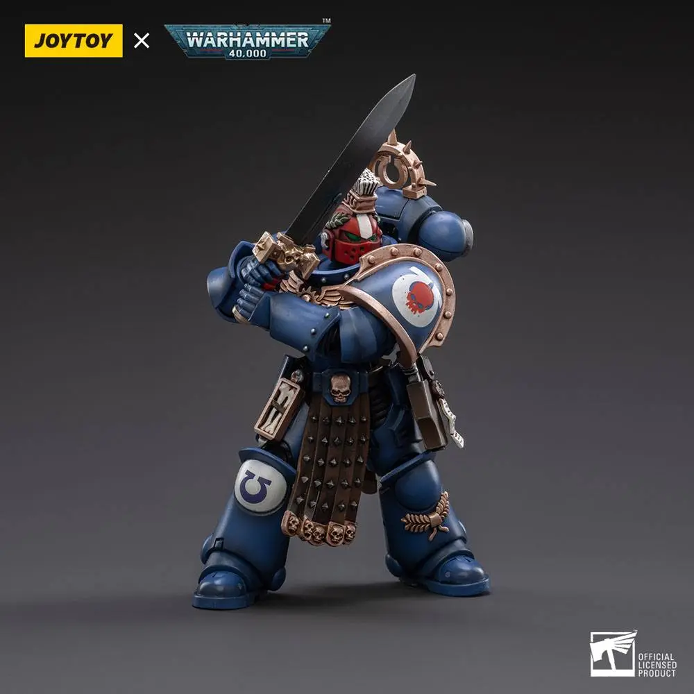 Warhammer 40k Action Figure 1/18 Ultramarines Veteran Sergeant Icastus 12 cm product photo