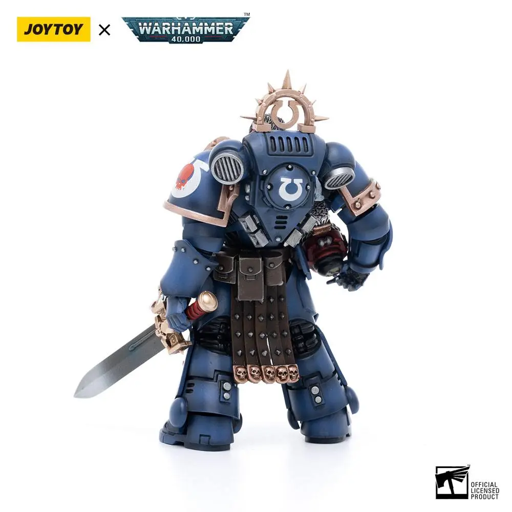 Warhammer 40k Action Figure 1/18 Ultramarines Veteran Sergeant Icastus 12 cm product photo