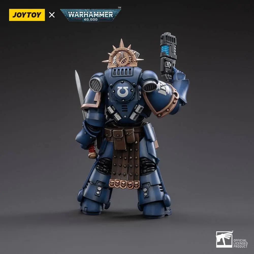 Warhammer 40k Action Figure 1/18 Ultramarines Veteran Sergeant Icastus 12 cm product photo
