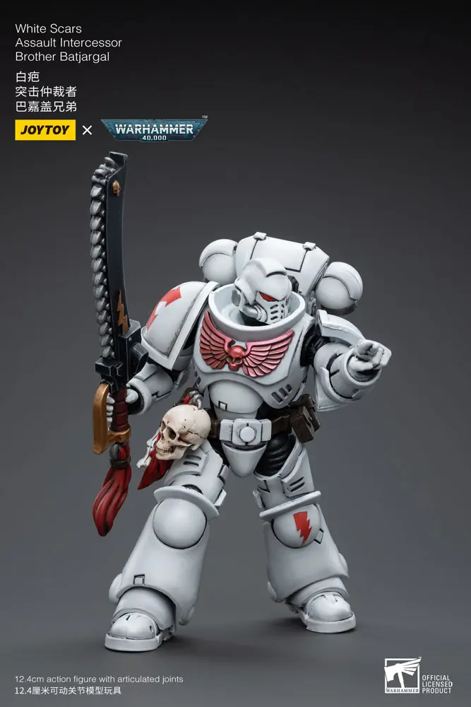 Warhammer 40k Action Figure 1/18 White Scars Assault Intercessor Brother Batjargal 12 cm product photo