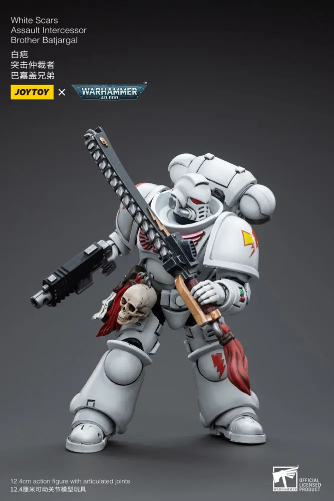 Warhammer 40k Action Figure 1/18 White Scars Assault Intercessor Brother Batjargal 12 cm product photo