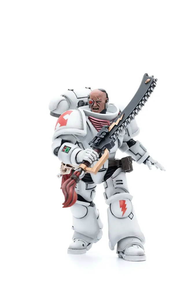 Warhammer 40k Action Figure 1/18 White Scars Assault Intercessor Brother Batjargal 12 cm product photo