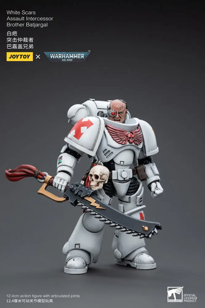 Warhammer 40k Action Figure 1/18 White Scars Assault Intercessor Brother Batjargal 12 cm product photo