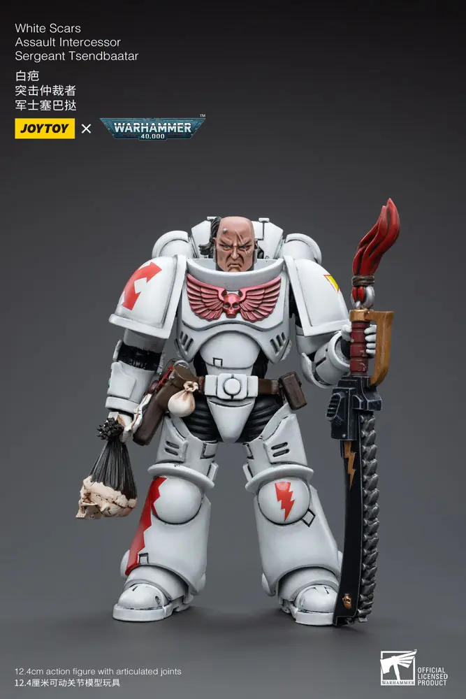 Warhammer 40k Action Figure 1/18 White Scars Assault Intercessor Sergeant Tsendbaatar 12 cm termékfotó