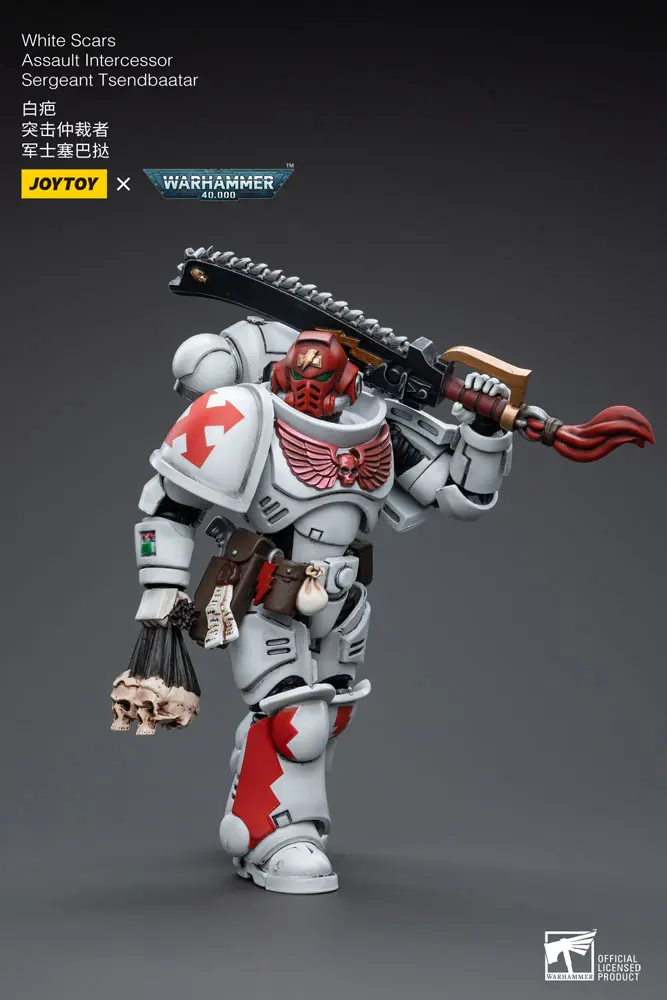 Warhammer 40k Action Figure 1/18 White Scars Assault Intercessor Sergeant Tsendbaatar 12 cm termékfotó