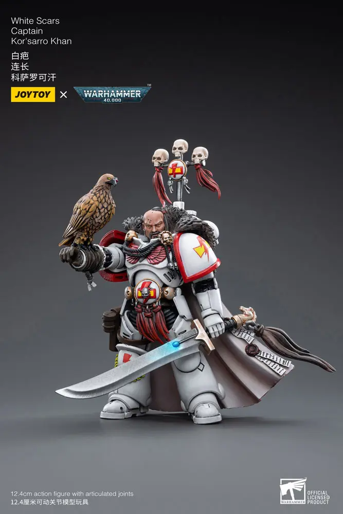 Warhammer 40k Action Figure 1/18 White Scars Captain Kor'sarro Khan 12 cm product photo