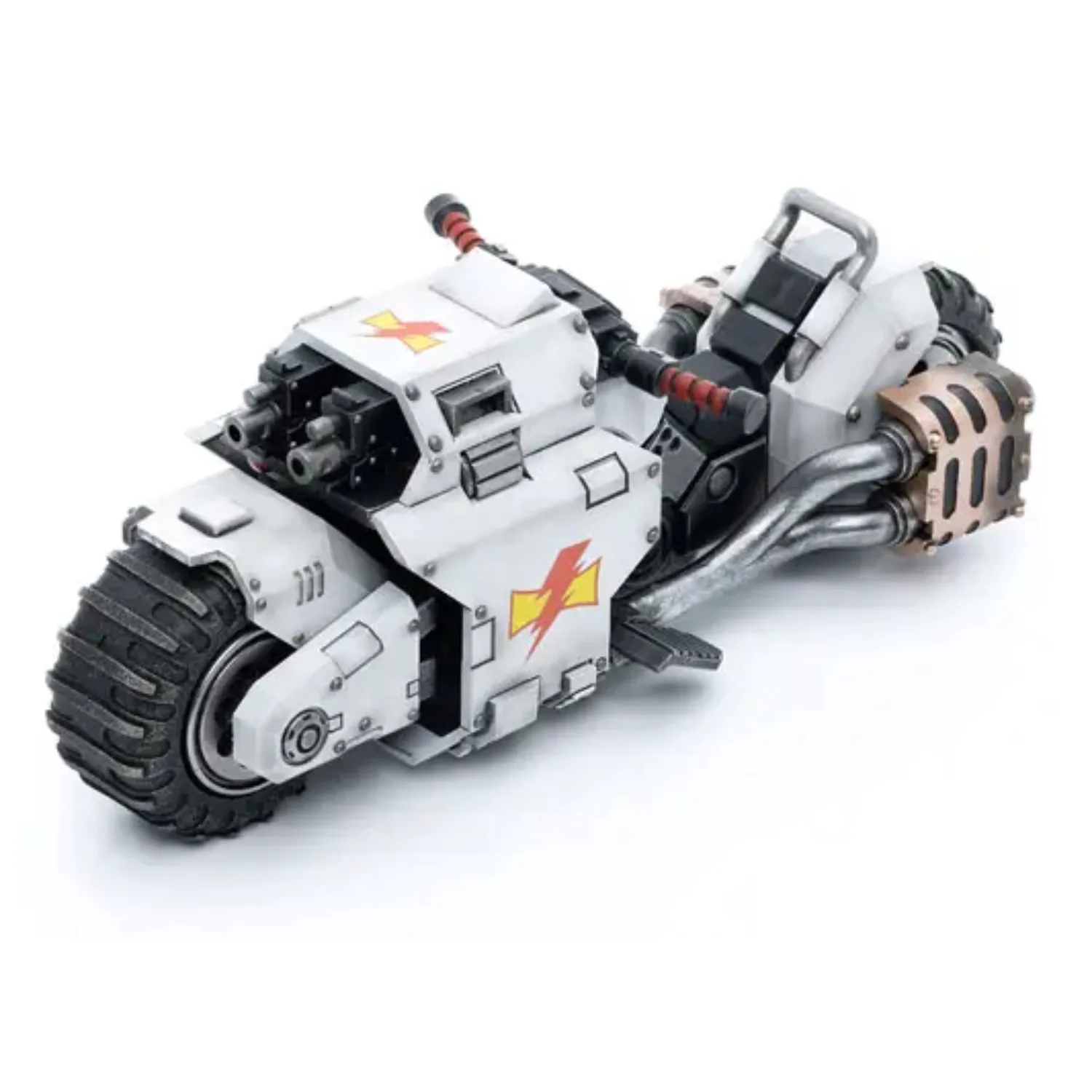 Warhammer 40k Vehicle 1/18 White Scars Raider-pattern Combat Bike 22 cm product photo