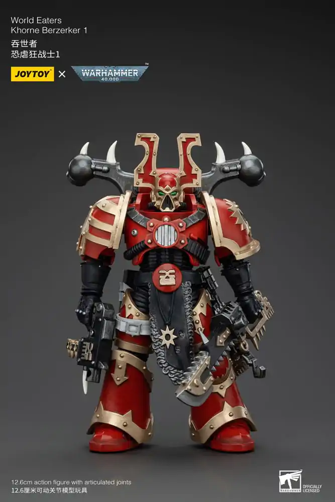 Warhammer 40k Action Figure 1/18 World Eaters Khorne Berzerker 1 13 cm termékfotó