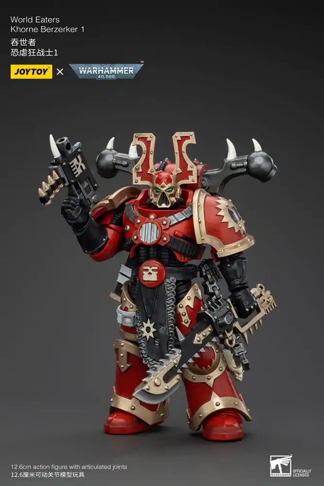 Warhammer 40k Action Figure 1/18 World Eaters Khorne Berzerker 1 13 cm termékfotó