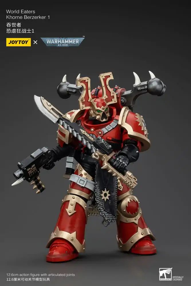 Warhammer 40k Action Figure 1/18 World Eaters Khorne Berzerker 1 13 cm termékfotó