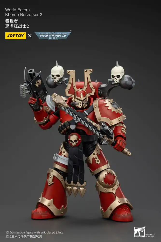 Warhammer 40k Action Figure 1/18 World Eaters Khorne Berzerker 2 13 cm termékfotó