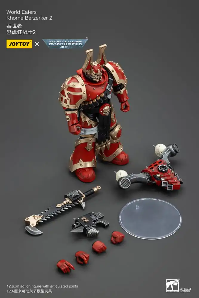 Warhammer 40k Action Figure 1/18 World Eaters Khorne Berzerker 2 13 cm termékfotó