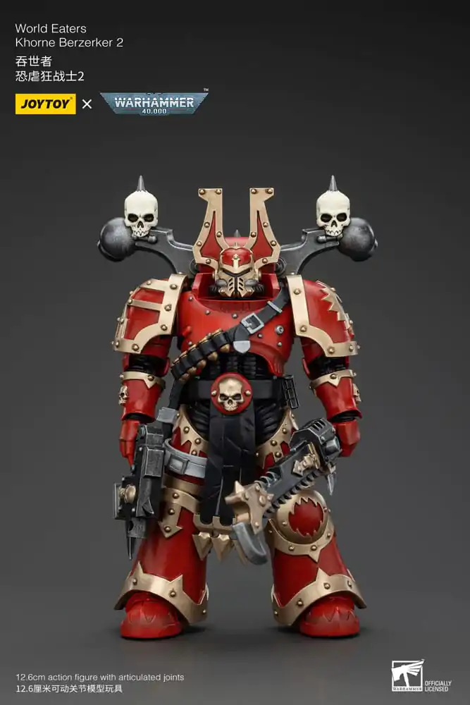 Warhammer 40k Action Figure 1/18 World Eaters Khorne Berzerker 2 13 cm termékfotó